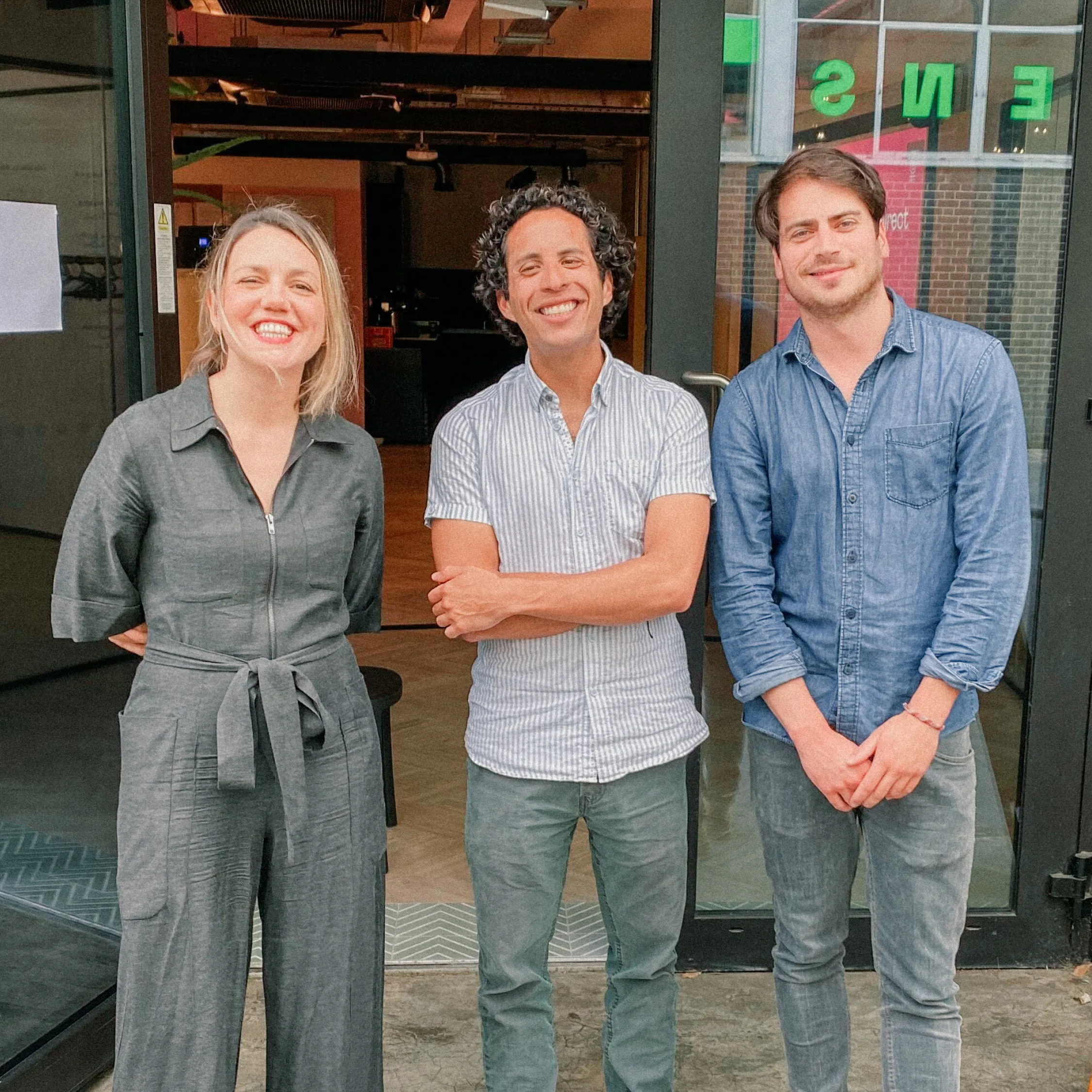 Rachel Waddell from Give Directly (left). Guillermo Rodriguez-Guzman from the Centre for Homelessness (middle). Martin Simonneau from Cool Earth (right).