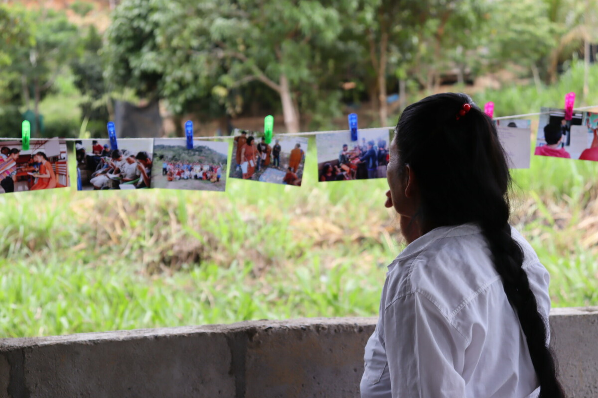 Images from the sign up process to the Basic Income pilot in the Amazon rainforest.