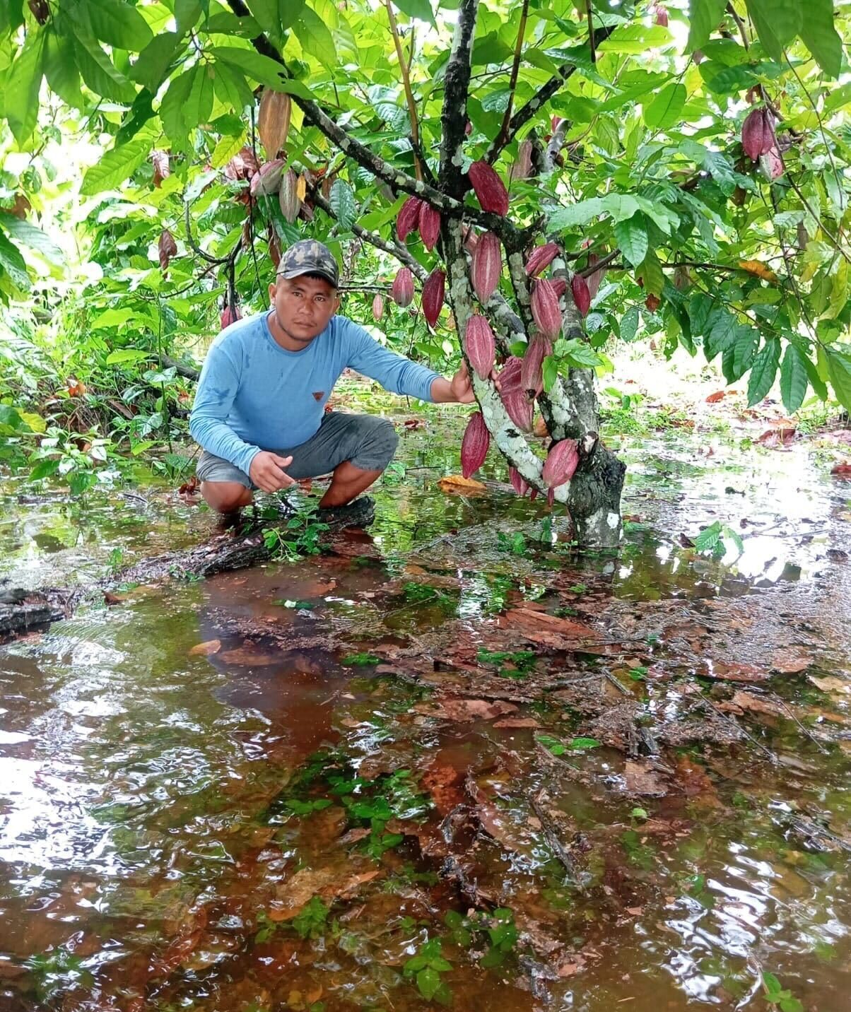 Images show the early effects of flooding on Ashaninka communities in the Amazon rainforest.